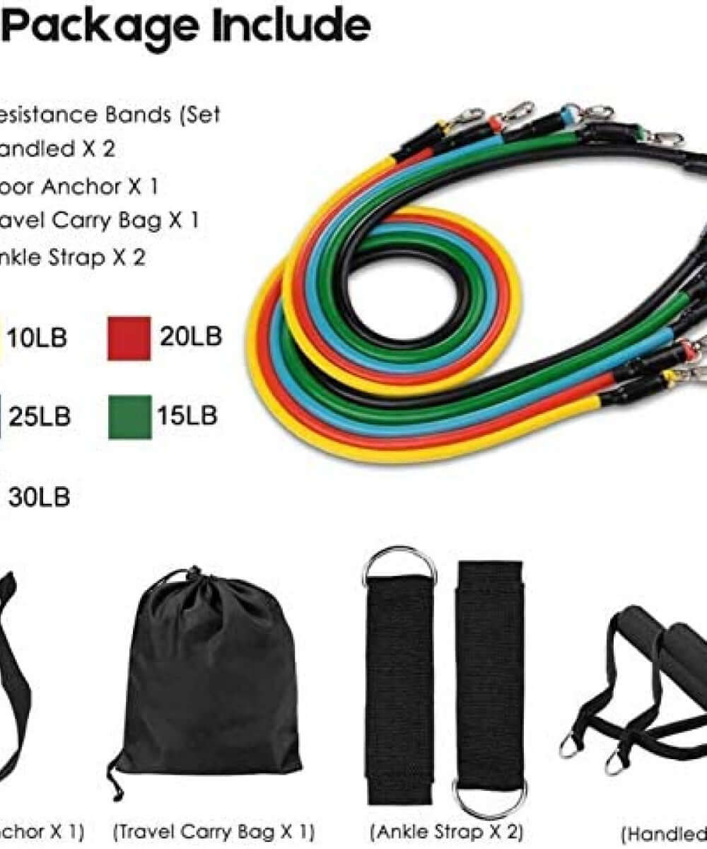 Resistance Band Set For Men & Women Workout Kit